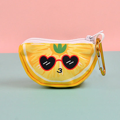 FruitPrint Abstract Designer Poop Bag Holder – Stylish & Universal Waste Bag Dispenser