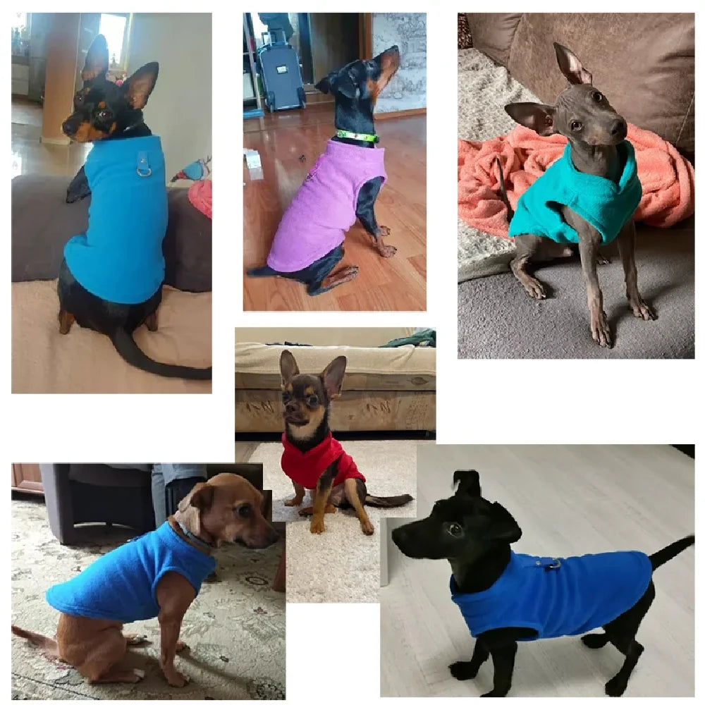 SnugglePaws Fleece Winter T-Shirt - Cozy Apparel for Small Breeds