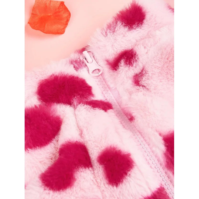Heartfelt Hugs Plush Dog Hoodie – Cozy Winter Holiday Jacket
