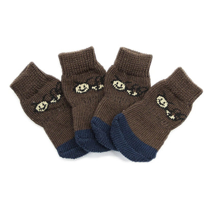 PawGuard Knitted Pet Socks - Cozy Anti-Slip Protection for Winter