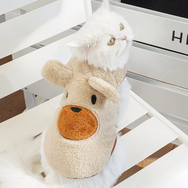 SpringSnuggle Soft Fleece Pet Clothes - Cute Comfort for Small Dogs