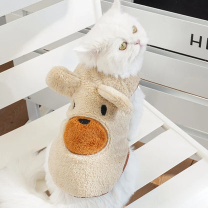 SpringSnuggle Soft Fleece Pet Clothes - Cute Comfort for Small Dogs