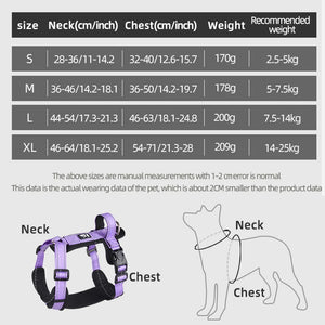 Anti-Escape Dog Harness with Handle Reflective Nylon