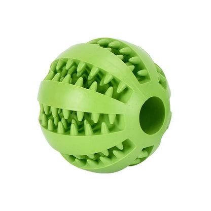 PlaySmart Interactive Rubber Food Ball - Tooth Cleaning & Chew Toy for Dogs
