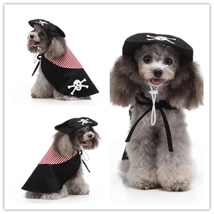 Festive Costume Set – Charming Holiday Cosplay Apparel for Dogs & Cats for Halloween, Christmas and more