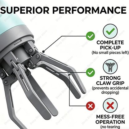 PawScoop Portable Six-Claw Waste Grabber – Handheld Fecal Dispenser with Built-In Garbage Bag