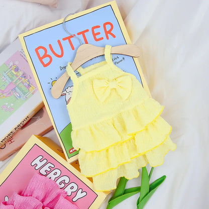 BlossomBelle Pet Princess Dress – Charming Spring Frock for Elegant Small & Medium Breeds