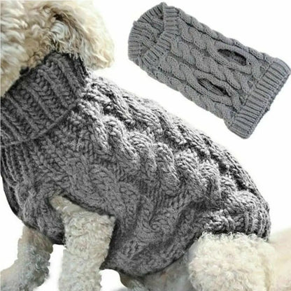 Cozy Chic Knitted Dog Sweater - Ideal for Small to Medium Breeds