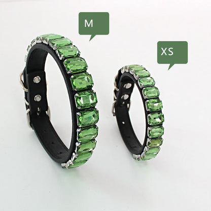 Bling Rhinestone Dog Collar – Sparkling Style with Glass Crystals