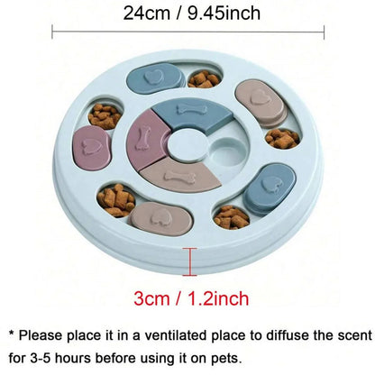 SmartPaws Puzzle Feeder & Brain Teaser – Interactive Slow-Feeding Toy for Dogs