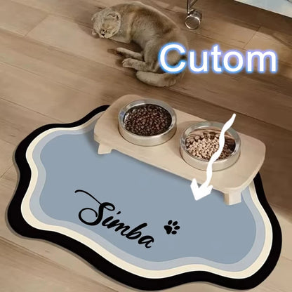 PawSplash Custom Diatomite Feeding Mat – Absorbent & Non-Slip Mealtime Mat