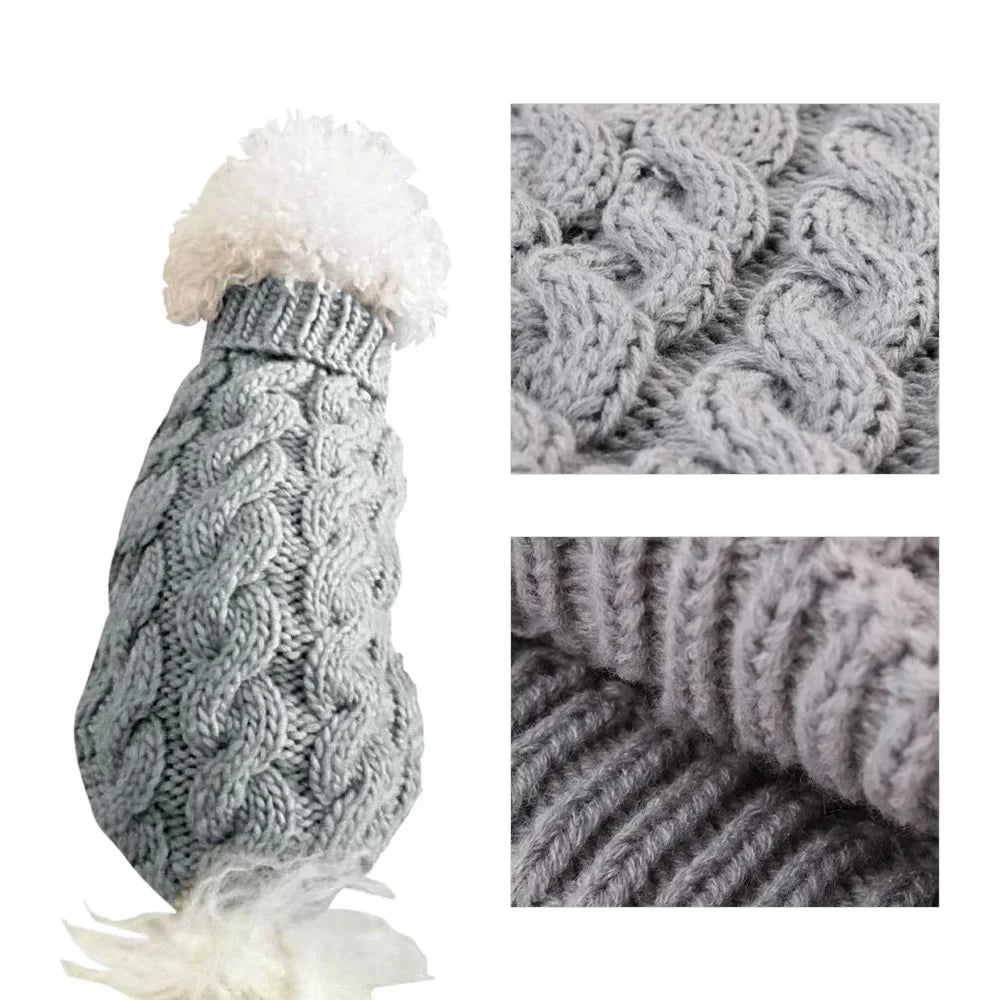 Cozy Chic Knitted Dog Sweater - Ideal for Small to Medium Breeds