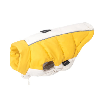 Cozy Paws Thermal Puffer Jacket - Two-Tone Winter Warmth for Small Dogs
