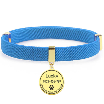 AeroTrack Elastic Personalized Cat Collar – Safe, Comfortable, and Stylish
