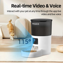 Load image into Gallery viewer, ROJECO Automatic Cat Feeder With Camera Video