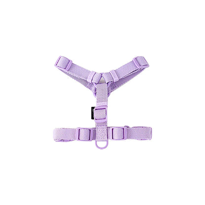 Macaron Color Dog Harness & Leash Set – Reflective Style for Puppies & Cats