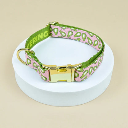 LoveFest Adjustable Pet Collar – Double-Sided Print with Charming Pendant