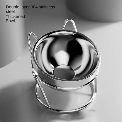 Elevated Stainless Steel Cat Bowl with Stand – Ergonomic, Spill-Proof Design