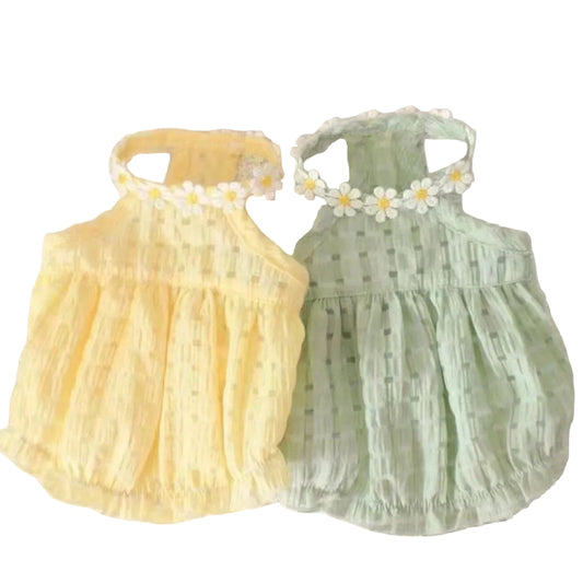 Blossom Breeze Pet Skirt – Elegant Floral Dress for Cats and Small Dogs