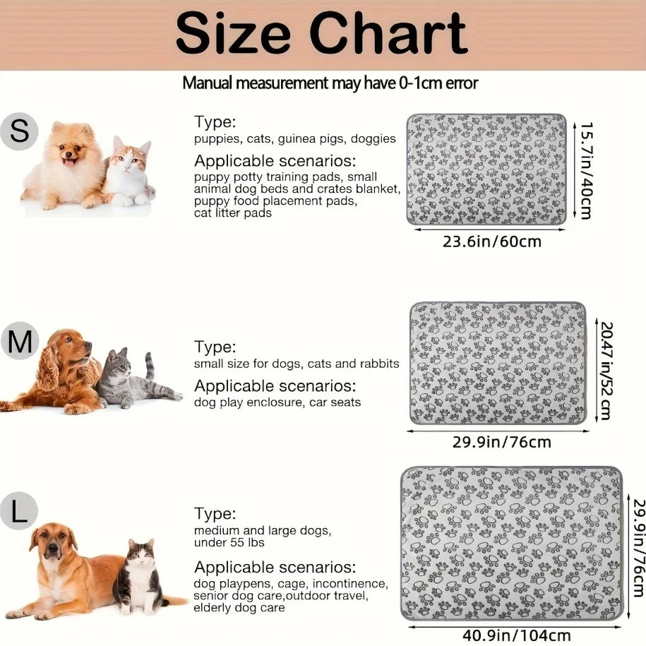 CloudComfort Paw-Printed Ultra-Soft Pet Blanket – Fluffy Coral Fleece Warming Mat