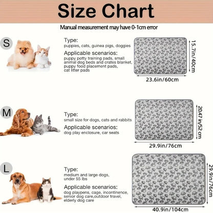 CloudComfort Paw-Printed Ultra-Soft Pet Blanket – Fluffy Coral Fleece Warming Mat