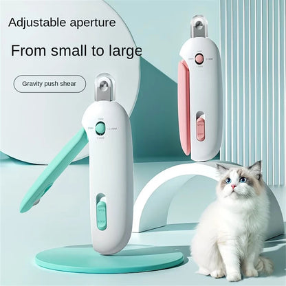 PawGlow Precision LED Pet Nail Trimmer – Safe & Ergonomic Grooming Clipper with Dual Light Modes