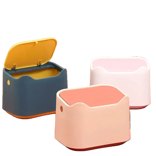 EcoClean Double Layer Cat Litter Box Bin - Fully Enclosed Large Capacity