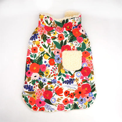 Elegant Floral Dog Harness Set with Personalized Collar & Leash
