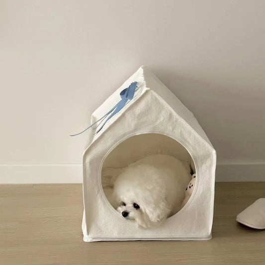 SafeHaven Detachable Pet Tent – Cozy Semi-Enclosed Sleep Hut for All Seasons