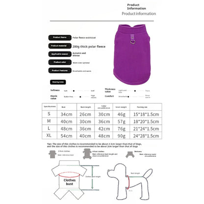 SnugglePaws Fleece Winter T-Shirt - Cozy Apparel for Small Breeds