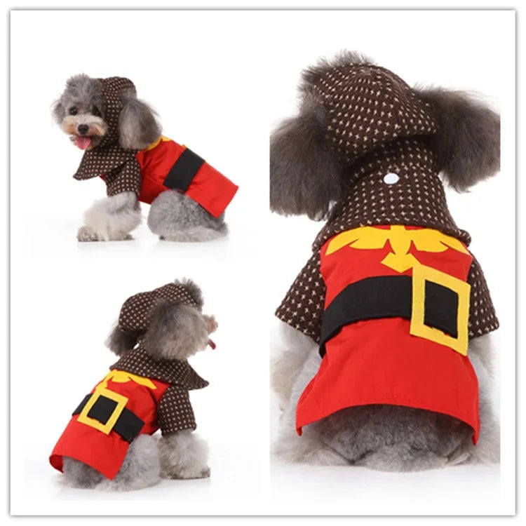Festive Costume Set – Charming Holiday Cosplay Apparel for Dogs & Cats for Halloween, Christmas and more