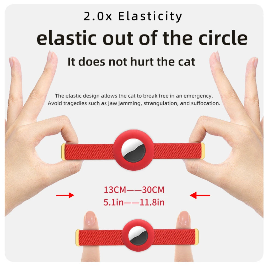 AeroTrack Elastic Personalized Cat Collar – Safe, Comfortable, and Stylish