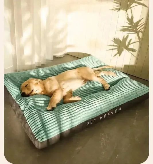 CozyCord Corduroy Dog Sofa – Plush, Detachable, and Easy-to-Clean Pet Bed