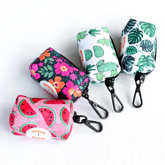 Vibrant Adventure Set Mesh Nylon Collar, Harness & Leash with Handy Waste Bag Holder