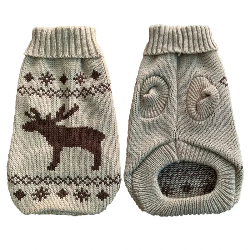 Cozy Knitted Pet Sweater - Winter Warmth for Small & Medium Dogs