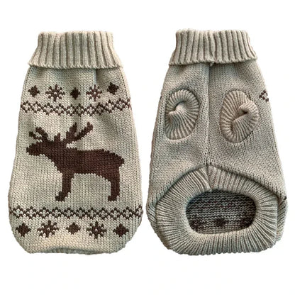 Cozy Knitted Pet Sweater - Winter Warmth for Small & Medium Dogs