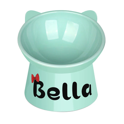 DineElite Custom Elevated Pet Bowl – Personalized High-Foot Food & Water Cup