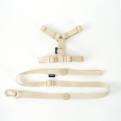 Macaron Color Dog Harness & Leash Set – Reflective Style for Puppies & Cats