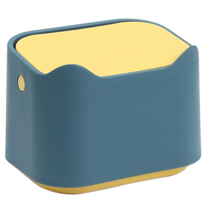 EcoClean Double Layer Cat Litter Box Bin - Fully Enclosed Large Capacity