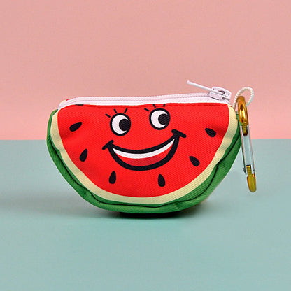 FruitPrint Abstract Designer Poop Bag Holder – Stylish & Universal Waste Bag Dispenser