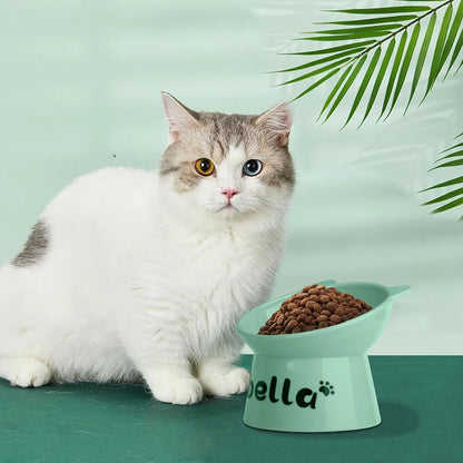 DineElite Custom Elevated Pet Bowl – Personalized High-Foot Food & Water Cup