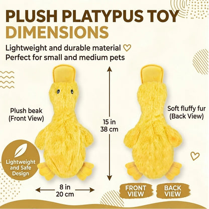 QuackBuddy Squeaky Duck Plush Toy – Interactive Teeth Grinding & Boredom Relief Companion