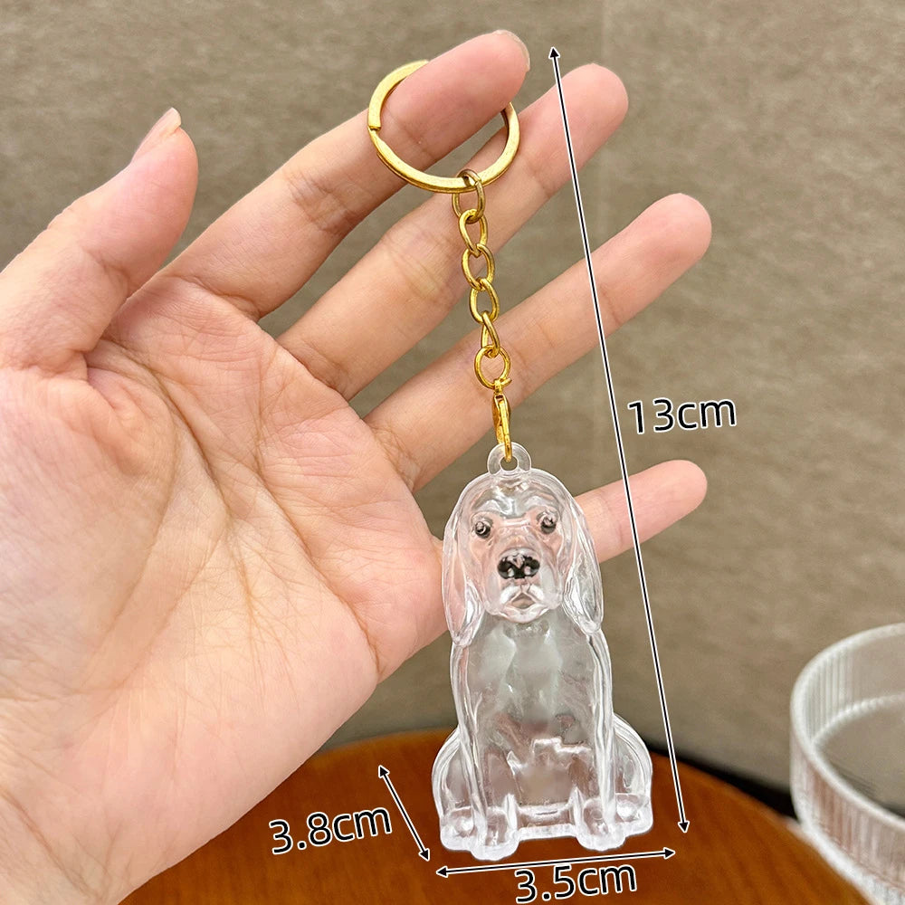 ForeverBond Custom Fur Keepsake Keychain – Cherished Pet Memory Pendant