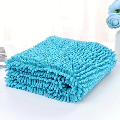 PawDry Ultra-Absorbent Chenille Towel Blanket – Quick-Drying Premium Bath Towel for Dogs
