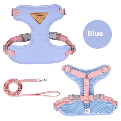 Breathable Puppy Harness & Leash Set for Small to Medium Dogs and Cats