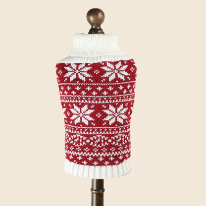 HolidaySnuggle Knitted Christmas Pet Sweater – Cozy Festive Tank Top for Dogs & Puppies