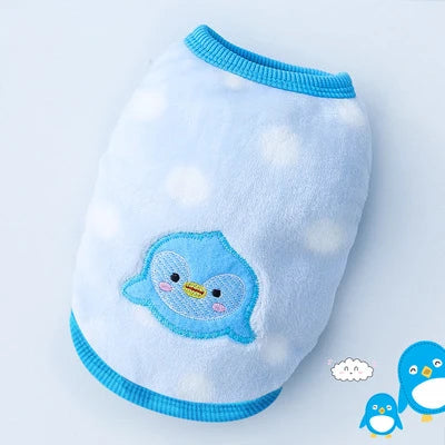 SpringSnuggle Soft Fleece Pet Clothes - Cute Comfort for Small Dogs