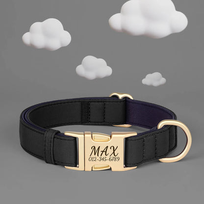 PawSecure Custom Engraved Nylon Dog Collar – Anti-Lost Waterproof Protection for All Breeds