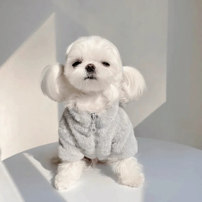 Luxurious Comfort: Rabbit Fur-Inspired Winter Coat for Dogs