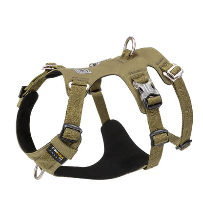 TrueFit Embroidered Nylon Dog Harness - Lightweight, Waterproof Comfort